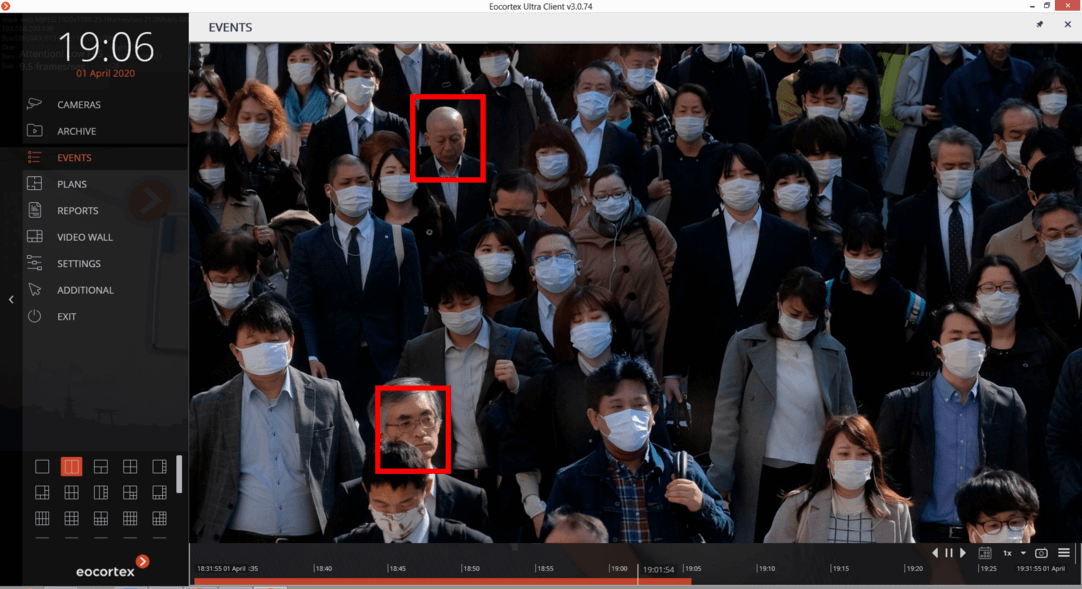 Mask Alarm Face Mask Detector for CCTV, IP-Cameras, Video Management Software